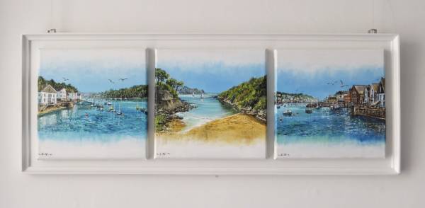 - Acrylic on Canvas, Painting by Liz Newbery, measuring 22 x 62 cm (H x W) framed at 26 x 66 cm £245